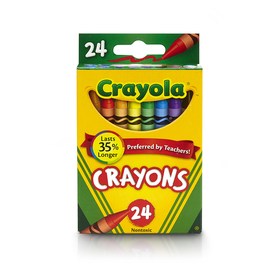 Crayola BIN3024 Crayons 24 Color Peggable
