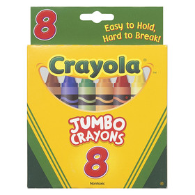 Crayola BIN389 Crayons Jumbo 8Ct Peggable Tuck Box