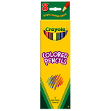 Crayola BIN4008 Colored Pencils 8 Ct Asst