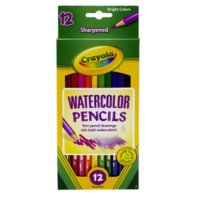 Crayola BIN4302 Watercolor Pencils 12Ct Full Length