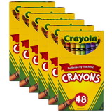 Crayola BIN48-6 Crayola Regular Size Crayon, 48Ct Per Bx (6 BX)
