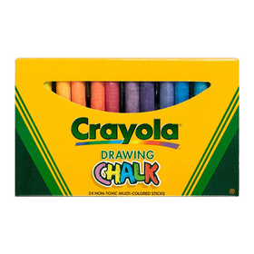 Crayola BIN510404 Colored Drawing Chalk 24Pk