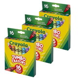 Crayola BIN520390-3 Crayola Jumbo Crayons 16, Color Set (3 ST)