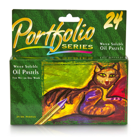 Crayola BIN523624 Water Soluble Oil Pastels 24 Ct Portfolio Series
