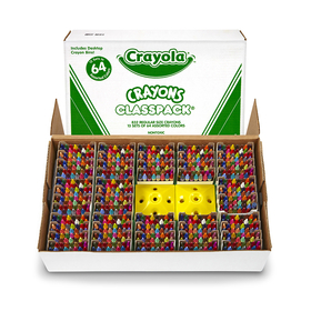 Crayola BIN528019 Crayons 64 Color Classpack 832 Cnt