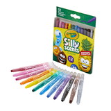 Crayola BIN529612 12Ct Mini Twistables Scent Crayons, Silly Scents
