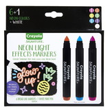 Crayola BIN586706 Signature Neon Light Markers 6/Pk