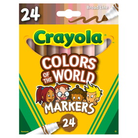 Crayola BIN587802 Colors Of The World Markers 24Pk