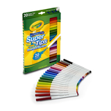 Crayola BIN588106 Washable Markers 20Ct Super Tips - W/Silly Scents