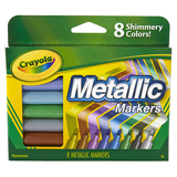 Crayola BIN588628 Crayola Metallic Markers 8 Colors