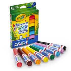 Crayola BIN588704 8Ct Coloring Book Pip-Squeaks Mrkrs, Washable