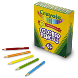 Crayola BIN683364 Colored Pencils 64 Count Half Length