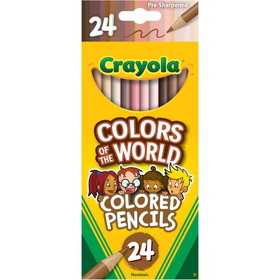Crayola BIN684607 Colors Of World Colored Pencls 24Pk