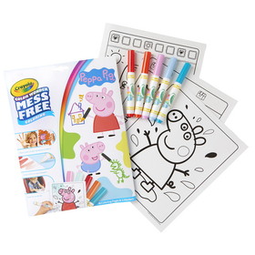 Crayola BIN757000 Coloring Pad & Markers Peppa Pig, Color Wonder
