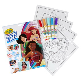 Crayola BIN757003 Coloring Pad & Markers Princess, Color Wonder