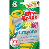 Crayola BIN988605 Crayola Wash Dry Erase Crayons 8Pk