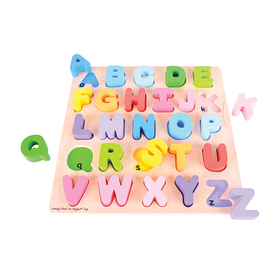 Bigjigs Toys BJTBB055 Chunky Alphabet Puzzle Uppercase