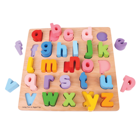 Bigjigs Toys BJTBB106 Chunky Alphabet Puzzle Lowercase