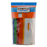 Bags Of Bags BOBZFH14M12 Zipafile Storage Bags Pack Of 12