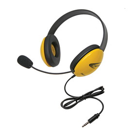 Califone CAF2800YLT Headsets W/ Single 35Mm Plugs Ylw, Listening 1St