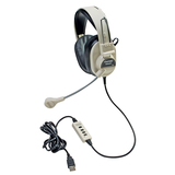 Califone International CAF3066USB Deluxe Multimedia Stereo Headset W/ - Boom Microphone W/ Usb Plug