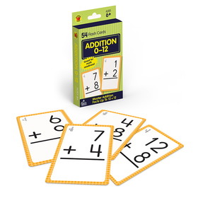 Brighter Child CD-0769677118 Addition 0 To 12 Flash Cards