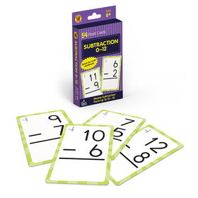 Brighter Child CD-0769677215 Subtraction 0 To 12 Flash Cards