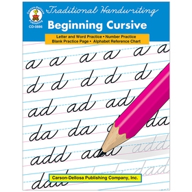 Carson-Dellosa CD-0886 Traditional Handwriting Beginning Cursive Book