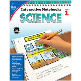Carson-Dellosa CD-104905 Interactive Notebooks Science Gr 1