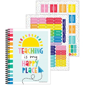 Carson Dellosa Education CD-105034 Happy Place Teacher Planner Book