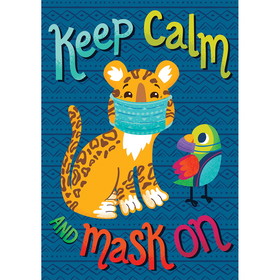 Carson Dellosa Education CD-106032 Keep Calm And Mask On Poster, One World