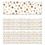 Schoolgirl Style CD-108444-6 Natural Polka Dots Straight, Borders Simply Stylish (6 PK)