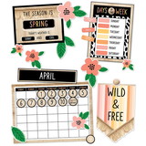 Schoolgirl Style CD-110539 Safari Calendar Bulletin Board Set