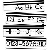 Schoolgirl Style CD-110540 Alphabet Line Bulletin Board Set, Simply Safari Manuscript