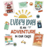 Carson Dellosa Education CD-110554 Every Day Is Adventure Bulletin Set, Lets Explore