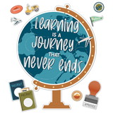 Carson Dellosa Education CD-110555 Learning Is A Journey Bulletin Set, Lets Explore