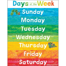Carson Dellosa Education CD-114299 Eric Carle Days Of The Week Chart