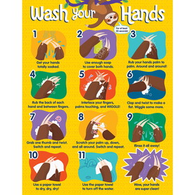 Carson Dellosa Education CD-114308 One World Handwashing Chart