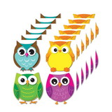 Carson Dellosa Education CD-120195-6 Colorful Owls Cut Outs (6 PK)