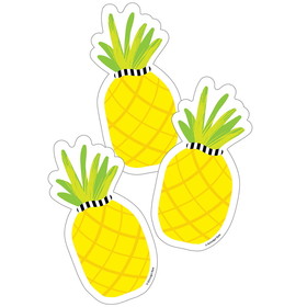 Schoolgirl Style CD-120581 Tropical Pineapple Cut-Outs, Simply Stylish
