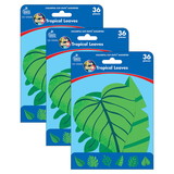Carson Dellosa Education CD-120593-3 One World Tropical Leaves, Cut-Outs (3 PK)