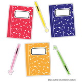 Carson Dellosa Education CD-120632 Notebooks And Pens Cut-Outs