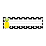 Schoolgirl Style CD-122139 Tropical Pineapple Polka Nameplates, Simply Stylish