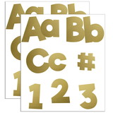 Carson Dellosa Education CD-130094-2 Gold Foil Combo Pack 4In Ez, Letters Sparkle + Shine (2 PK)