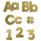 Carson Dellosa Education CD-130094 Gold Foil Combo Pack 4In Ez Letters, Sparkle + Shine