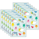 Carson Dellosa Education CD-168319-12 Happy Place Shape Stickers (12 PK)