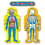 Carson-Dellosa CD-3215 Bb Set Child-Size Human Body 2 Figures 50T, Price/EA