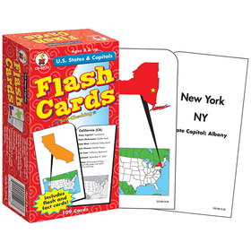 Carson-Dellosa CD-3913 Flash Cards Us States & Capitals