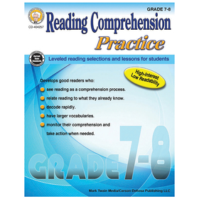 Carson-Dellosa CD-404257 Gr 7-8 Reading Comp Practice Book