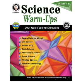 Carson-Dellosa CD-404259 Science Warm Ups Book Gr 5-8